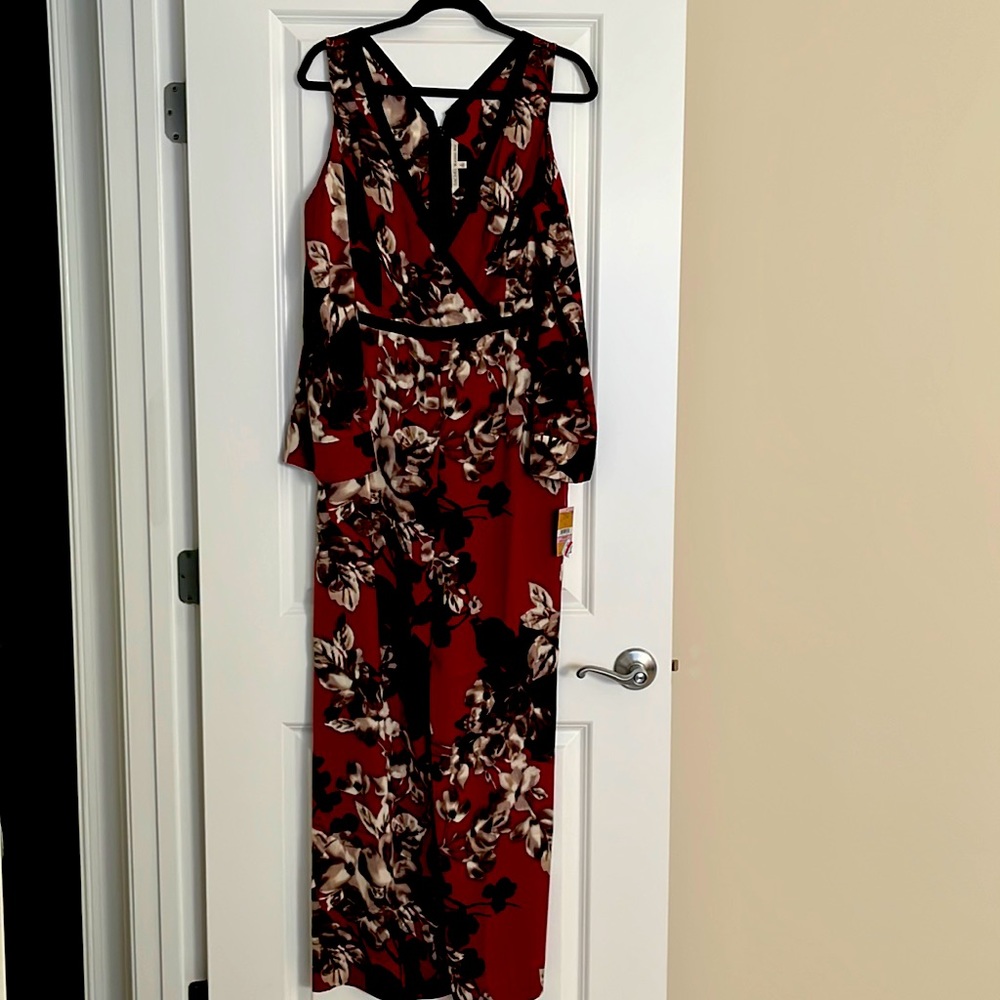 Rachel Roy floral long sleeved jumpsuit